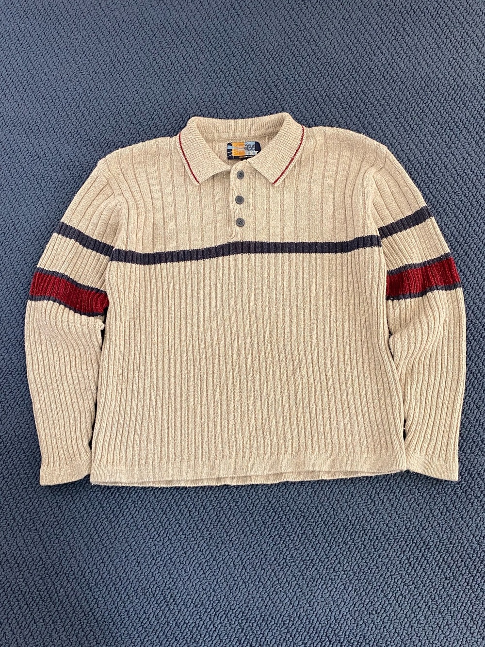 Vintage Striped Collar Sweater